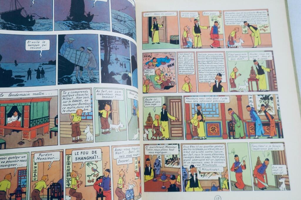 Herge LES AVENTURES DE TINTIN, LE LOTUS BLEU Casterman