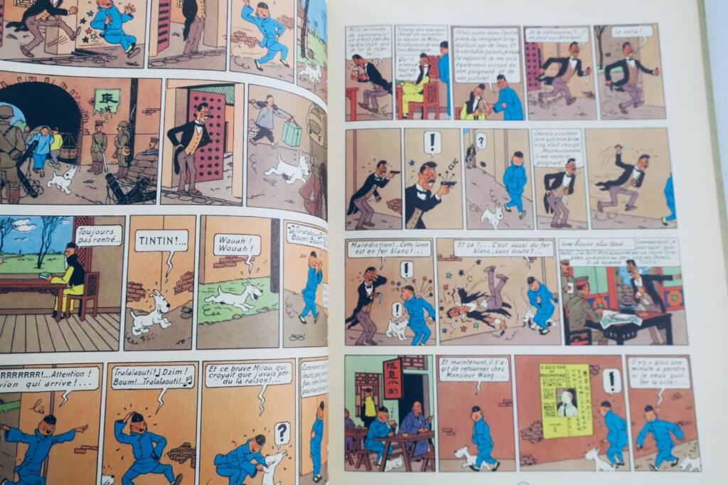 Herge LES AVENTURES DE TINTIN, LE LOTUS BLEU Casterman