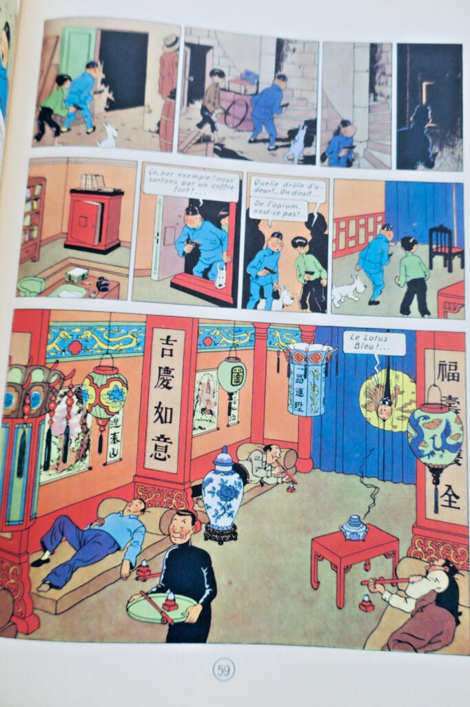 Herge LES AVENTURES DE TINTIN, LE LOTUS BLEU Casterman