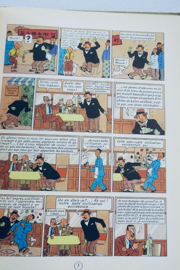 Herge LES AVENTURES DE TINTIN, LE LOTUS BLEU Casterman