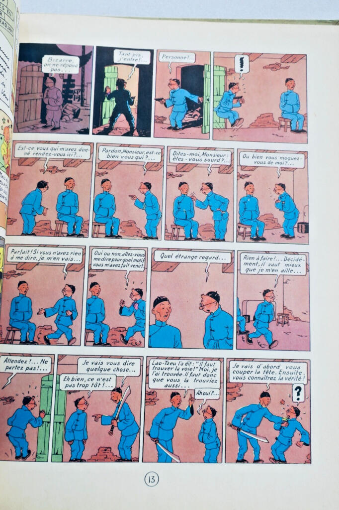 Herge LES AVENTURES DE TINTIN, LE LOTUS BLEU Casterman
