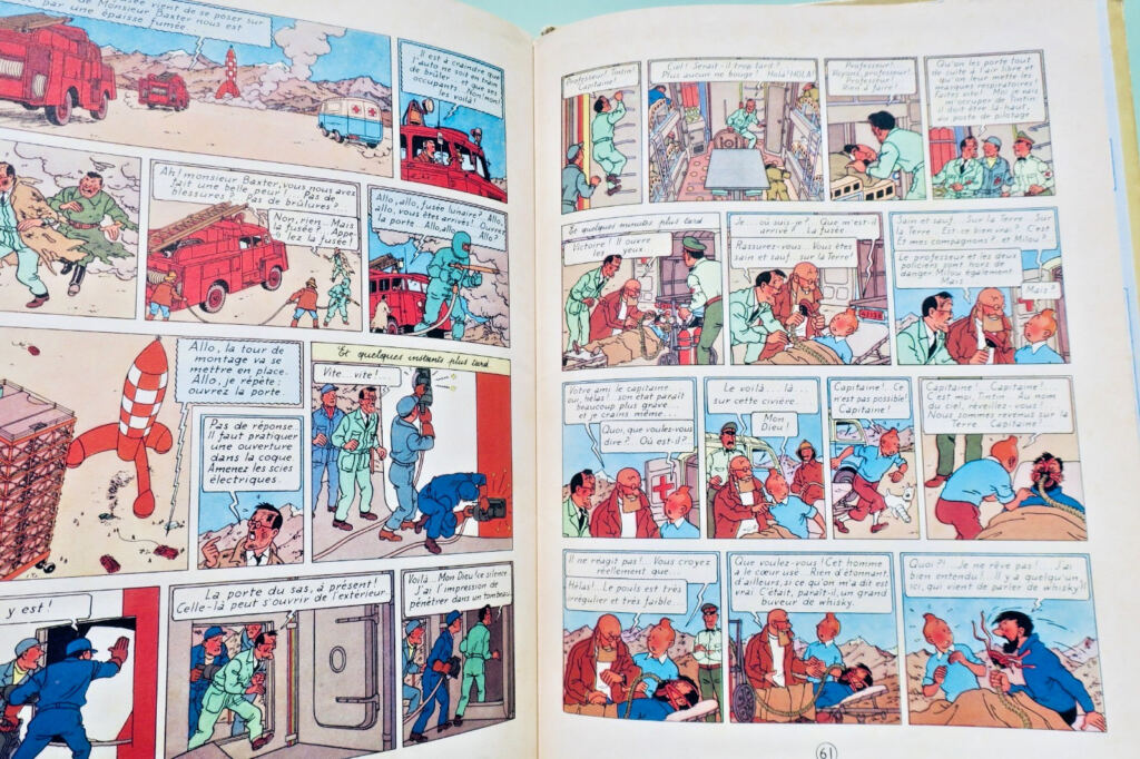 HERGE Les Aventures de Tintin. On a marché sur la Lune