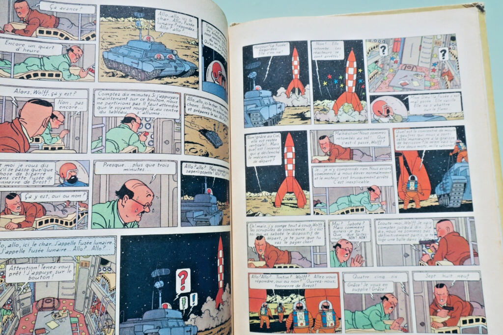 HERGE Les Aventures de Tintin. On a marché sur la Lune