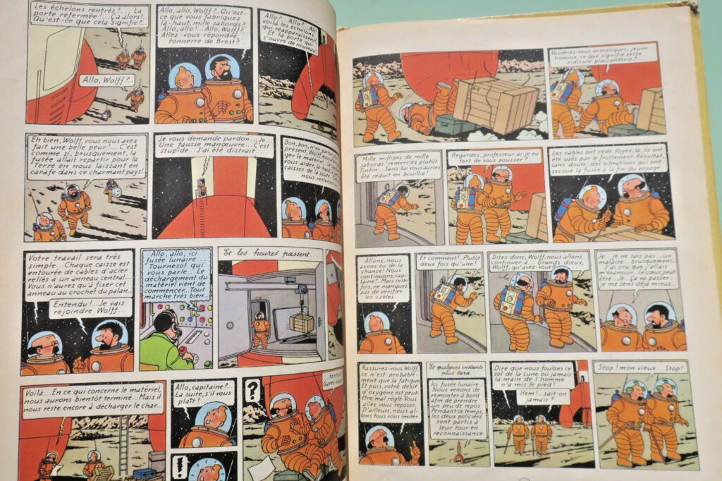 HERGE Les Aventures de Tintin. On a marché sur la Lune