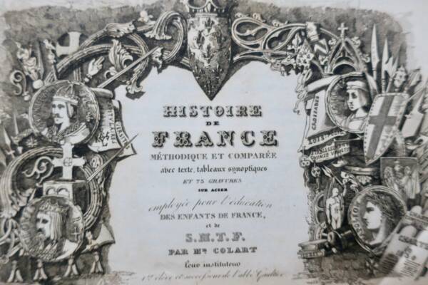 Histoire de France Méthodique et Comparée, 75 gravures, 1835