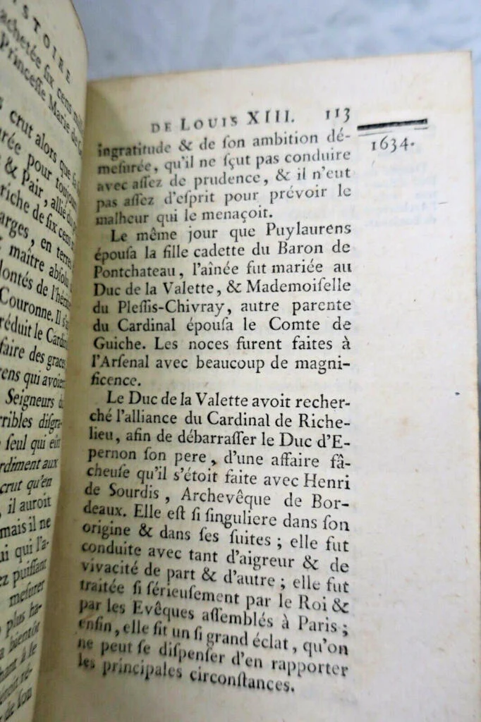 histoire de la vie de Louis XIII, roi de France et de Navarre 1768