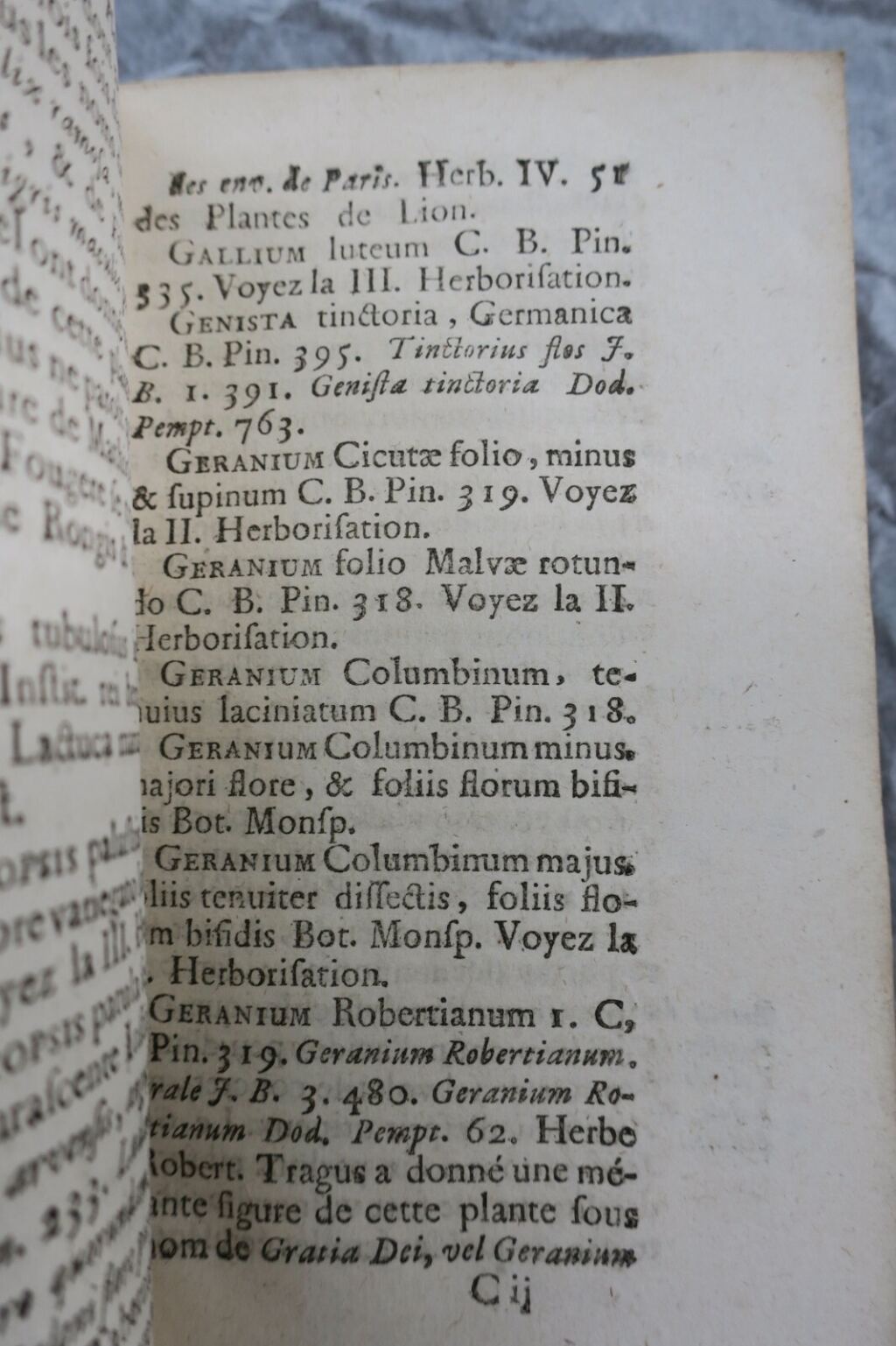 Botanische Studie zur Pariser Flora des 18. Jahrhunderts