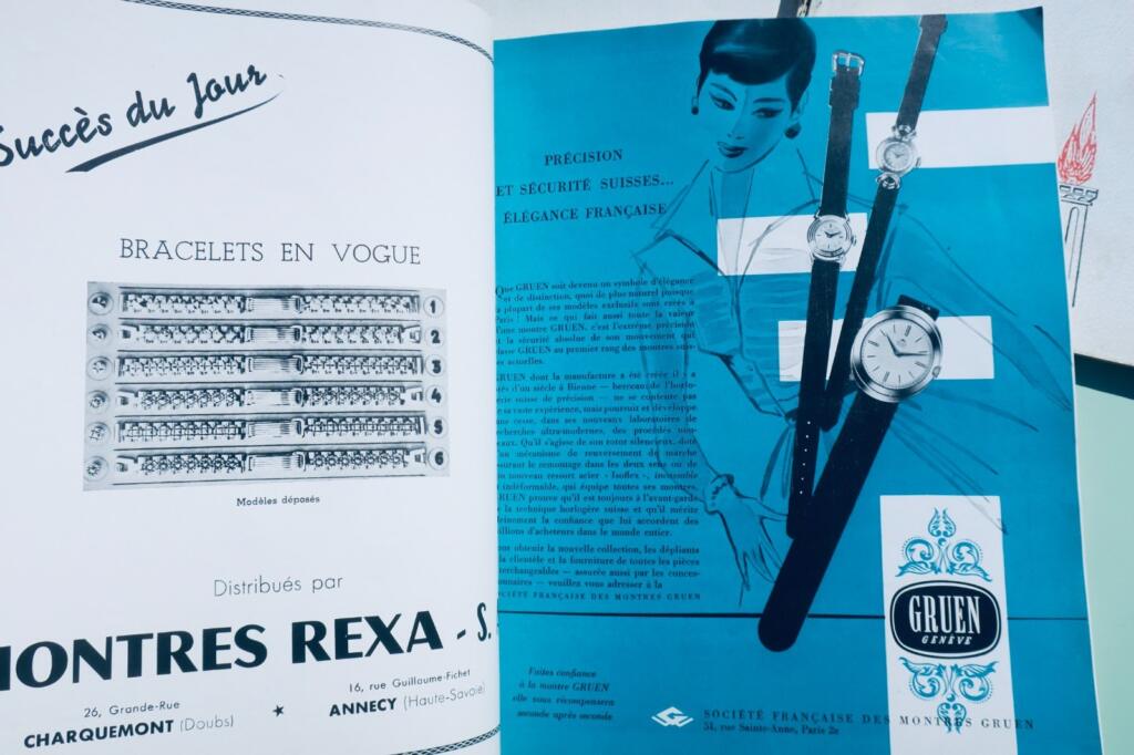 Französische Uhrmacherei-Zeitschrift 1954-55