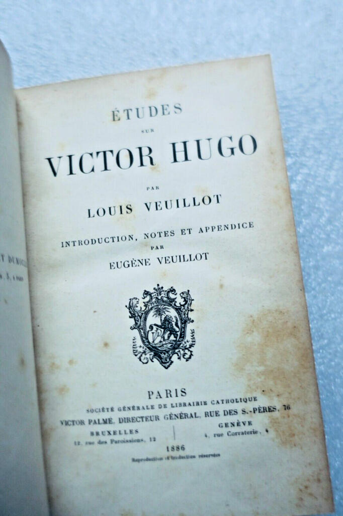 Victor Hugo Studies by Louis Veuillot