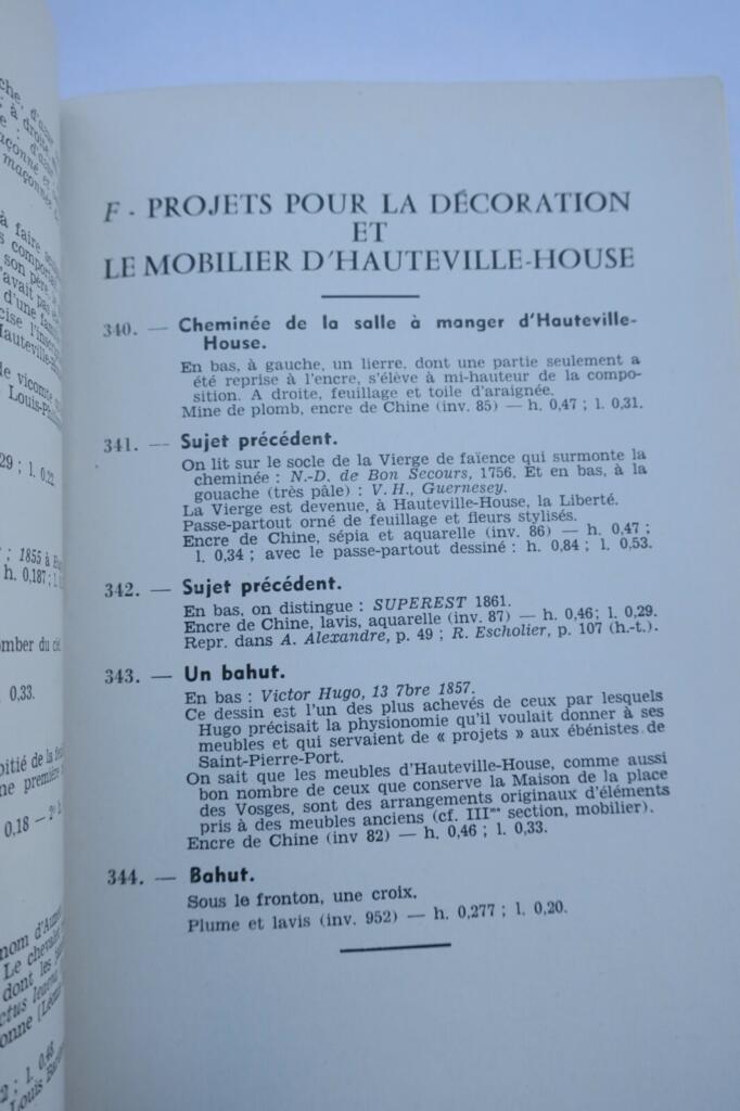 Katalog Haus Victor Hugo 1957