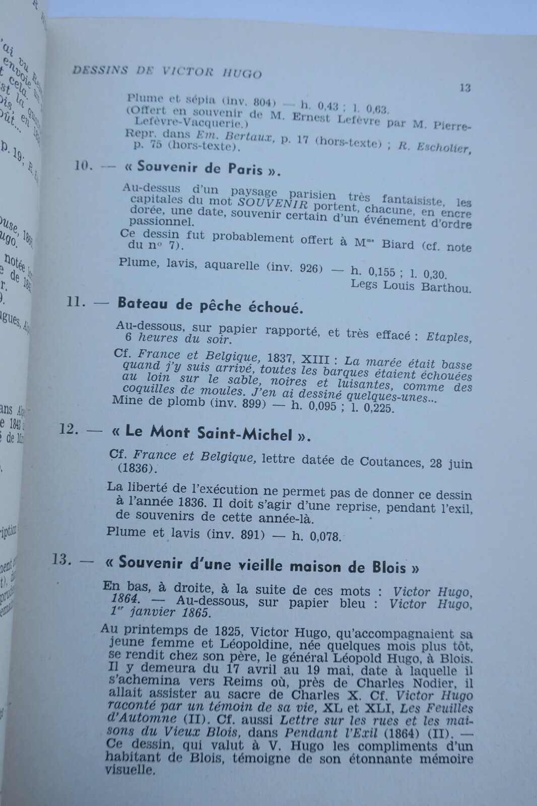 Hugo VILLE DE PARIS Maison de Victor Hugo. Catalogue 1957 – Image 5