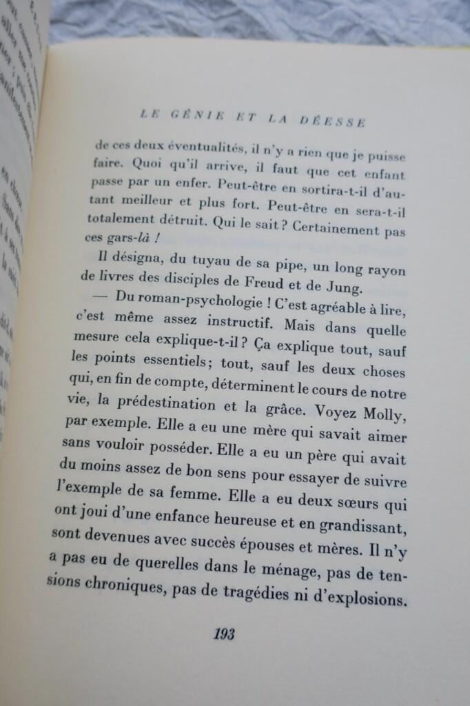 HUXLEY, Aldous. Le génie et la déesse. Roman