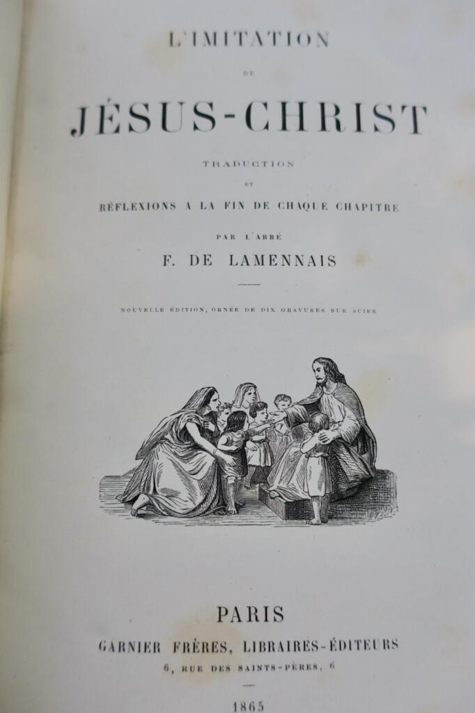 Imitation of Christ with Lamennais' Reflections 1865