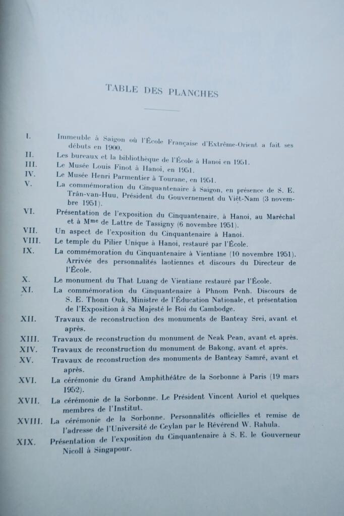 indo-chine Le cinquantenaire de l’Ecole Française d’Extrême-Orient 1953