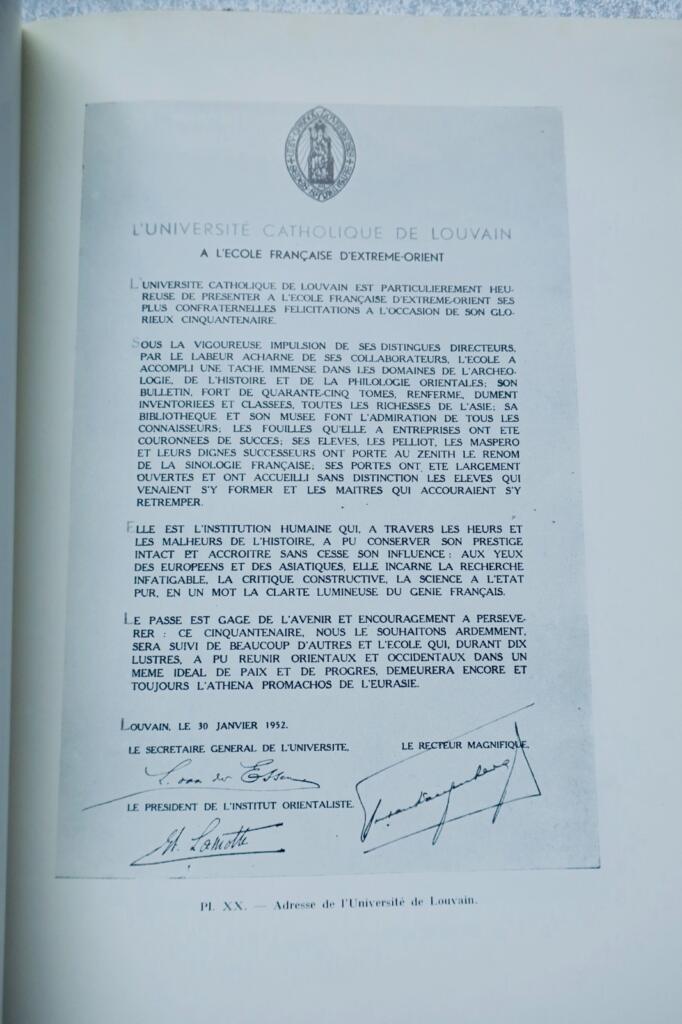 indo-chine Le cinquantenaire de l’Ecole Française d’Extrême-Orient 1953