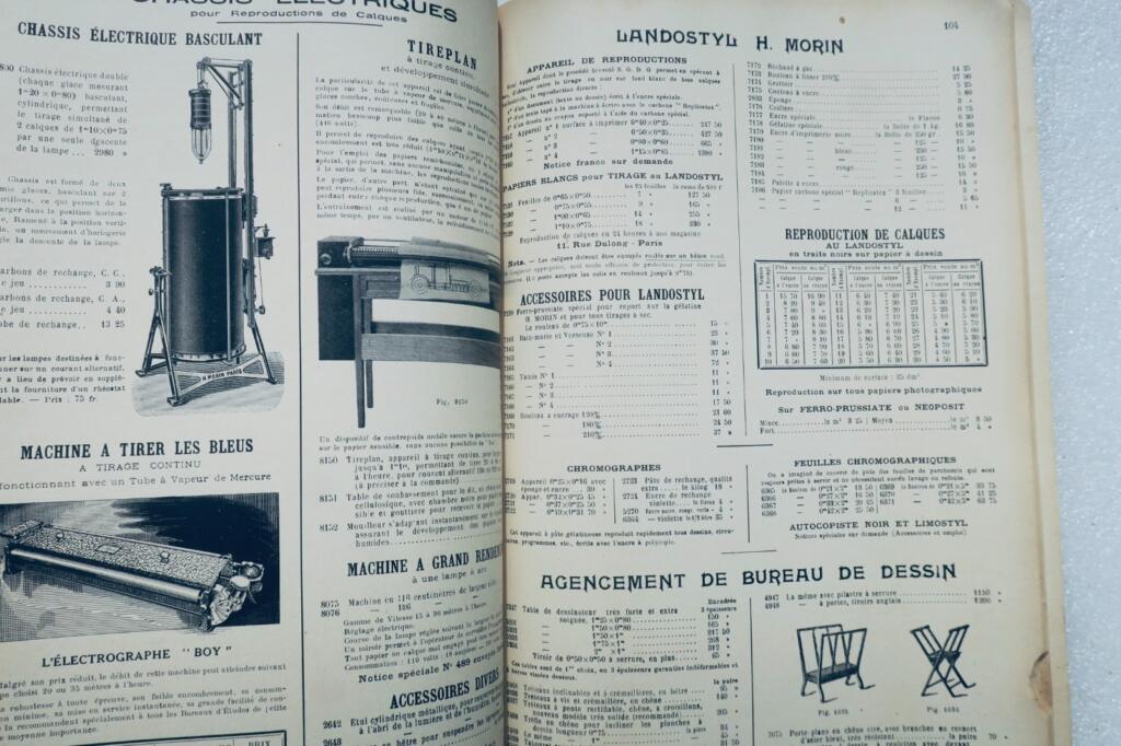 Instruments de précision de marine et de dessin. CATALOGUE FABRICATIONS H. MORIN