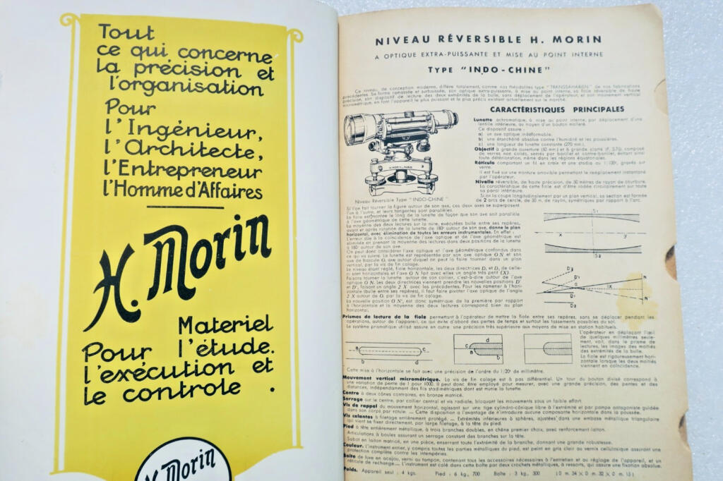 Instruments de précision de marine et de dessin. CATALOGUE FABRICATIONS H. MORIN
