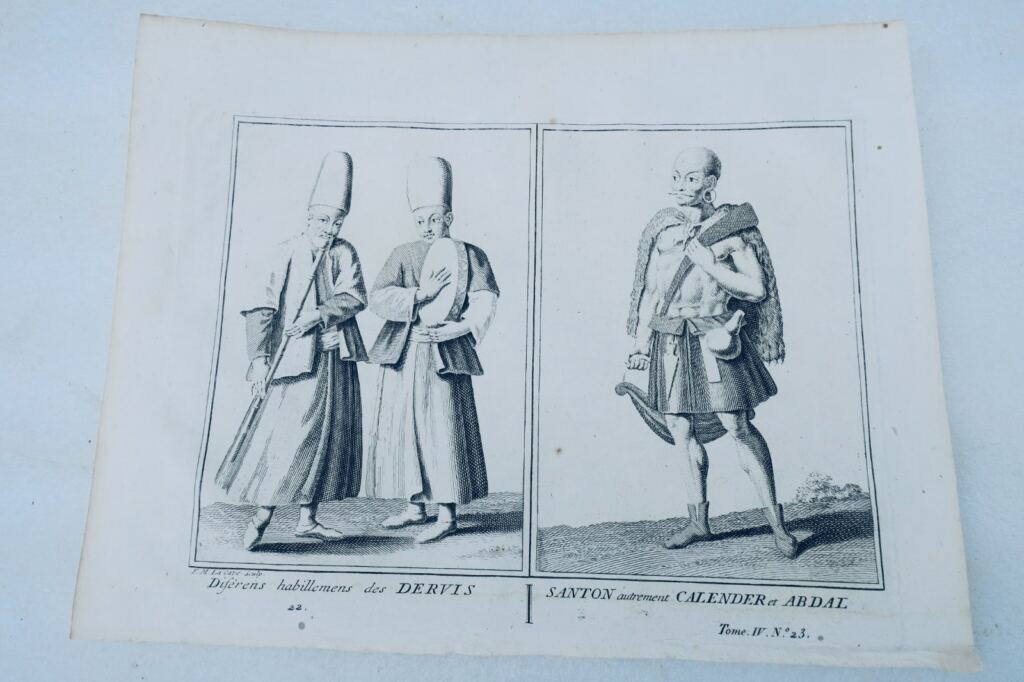19世紀イスラム文化と服装の銅版画