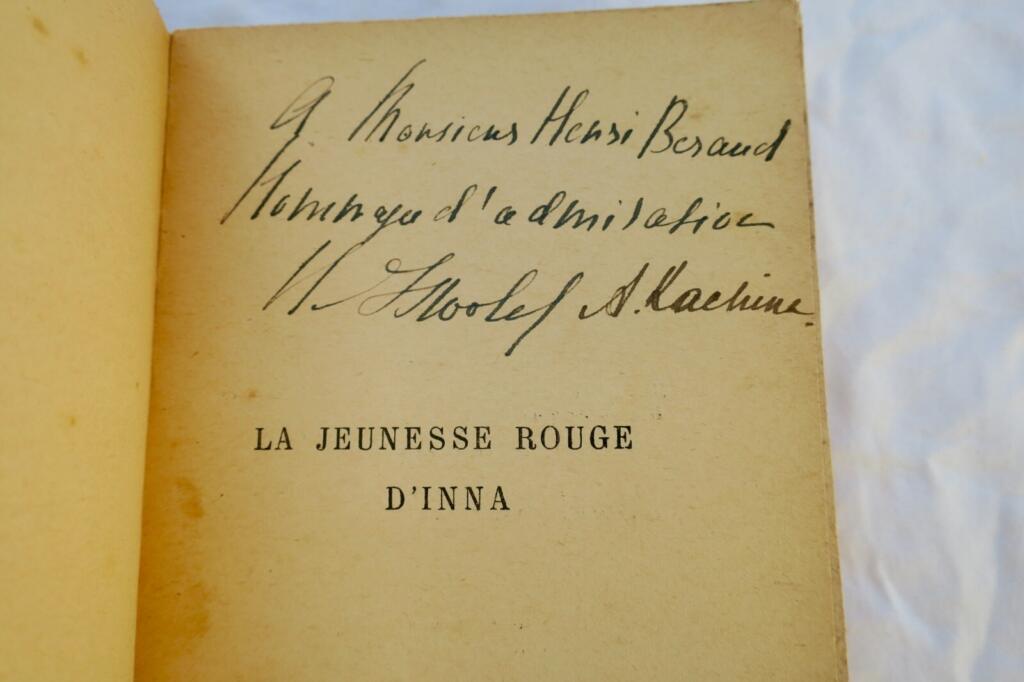 ISWOLSKY HELENE, KACHINA ANNA LA JEUNESSE ROUGE D’INNA + dédicace à Henri Beraud