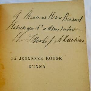 ISWOLSKY HELENE, KACHINA ANNA LA JEUNESSE ROUGE D'INNA + dédicace à Henri Beraud