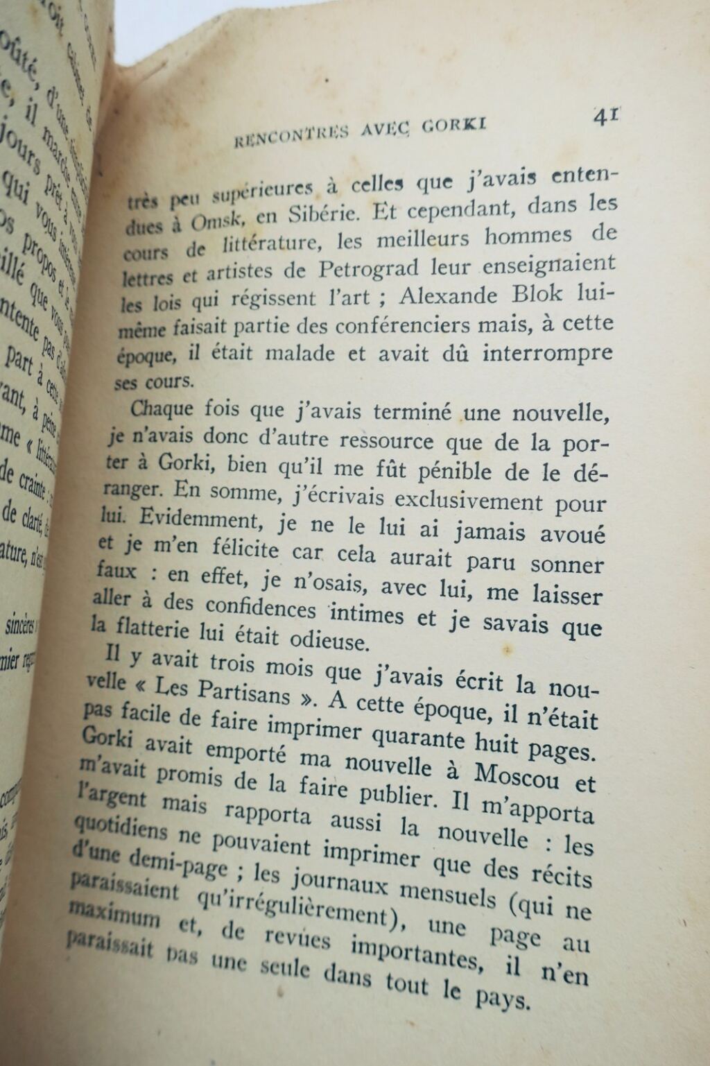 Ivanovs Begegnung mit Gorki