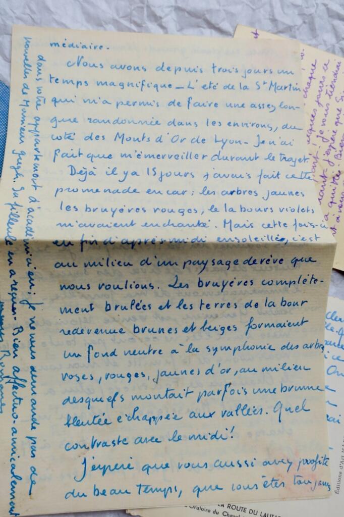 Autograph Letter & Cards from JACQUES ROMANE