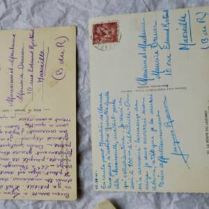 JACQUES ROMANE Lettre autographe manuscrite signée & cartes