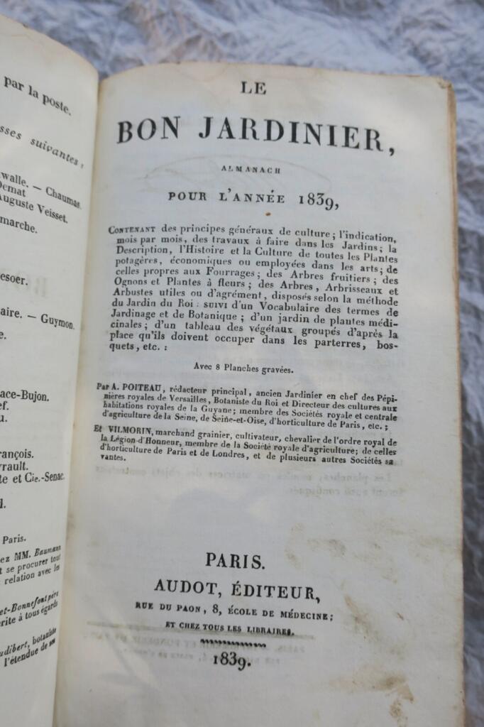 Der Gute Gärtner. Landwirtschaftlicher Almanach 1839