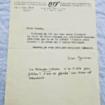 JEAN PAULHAN lettre tapuscrite & signée GALLIMARD