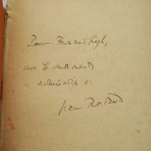 Jean Rostand - Etat présent du transformisme + dédicace