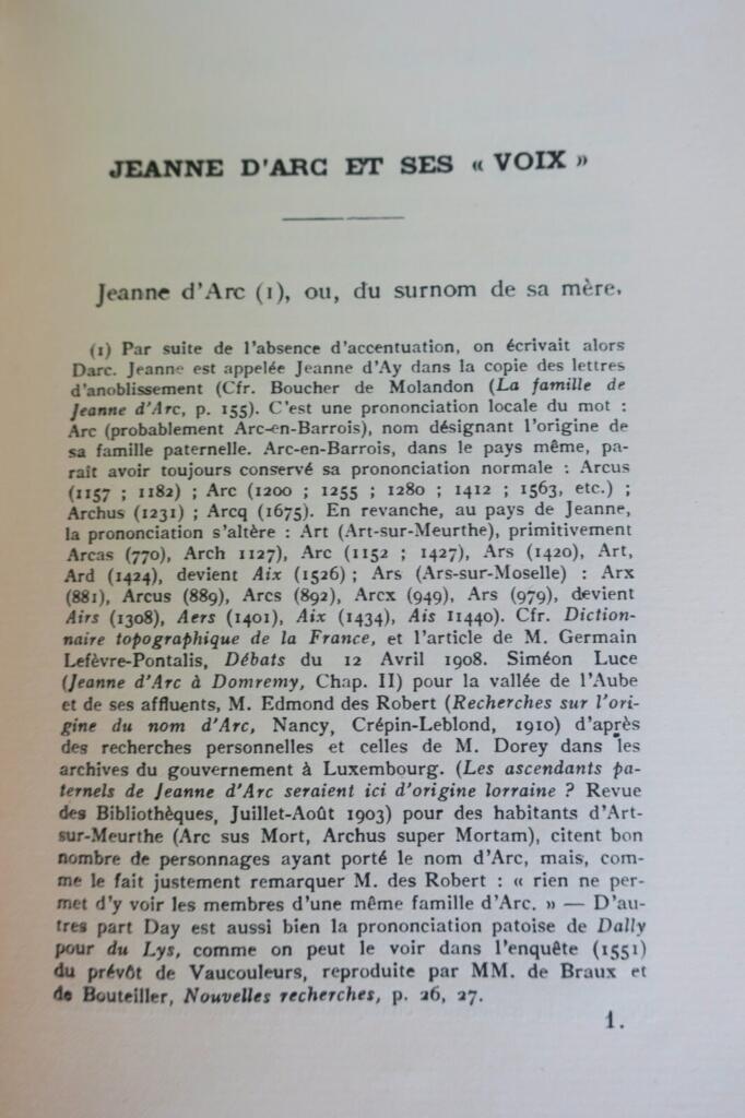 Joan of Arc's Recantation: Critical Study