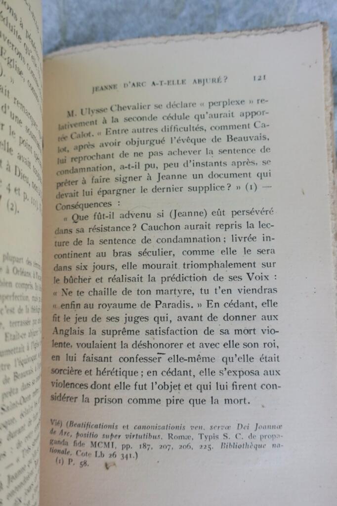 Joan of Arc's Recantation: Critical Study