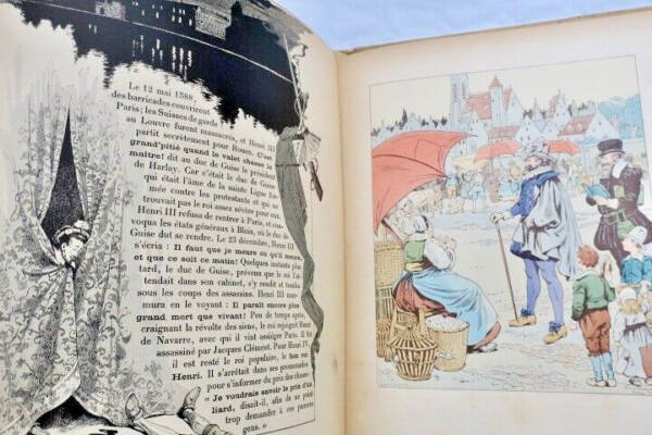 Historische Wörter der französischen Regionen von JOB illustriert