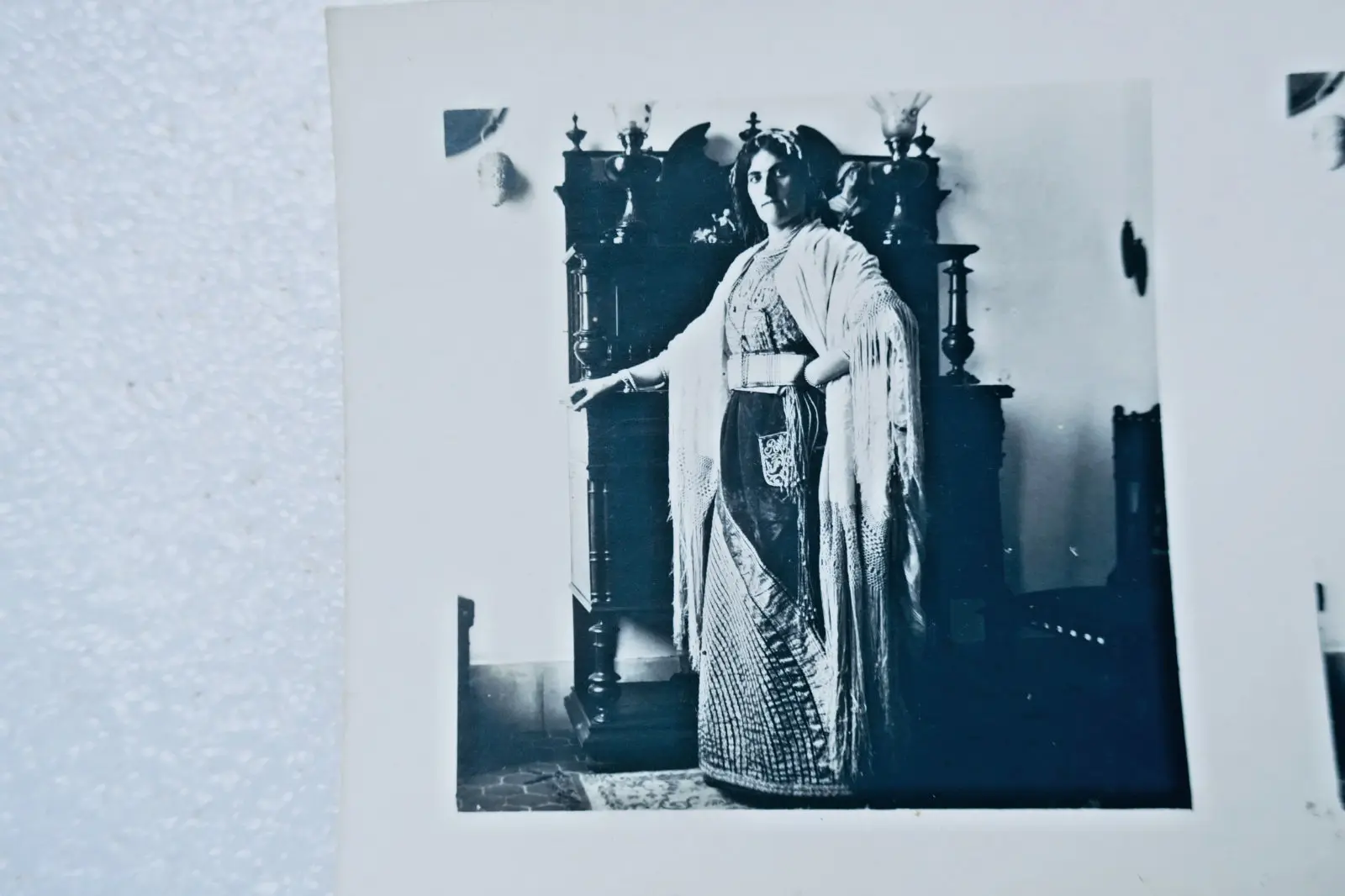Juif costume de gala de femme juive 1911 CASABLANCA stéréo 2 photos-cartes – Image 2