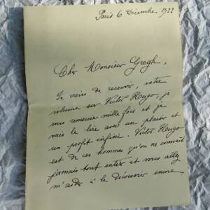 Jules Cambon lettre autographe