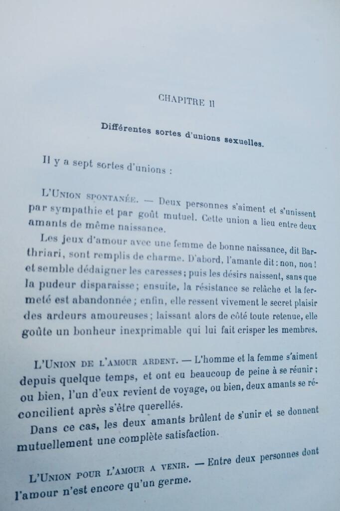 Kama Soutra, règles de l’amour de Vatsyayana morale de l’amour