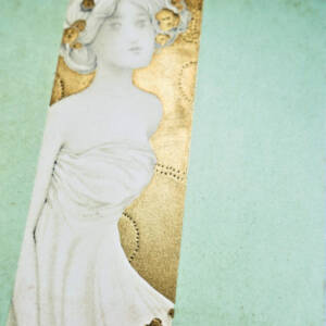 KIRCHNER Raphael Kirchner demi-vierge 2 CPA embossed