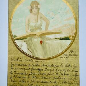KIRCHNER Raphael Kirchner la femme et le livre art nouveau