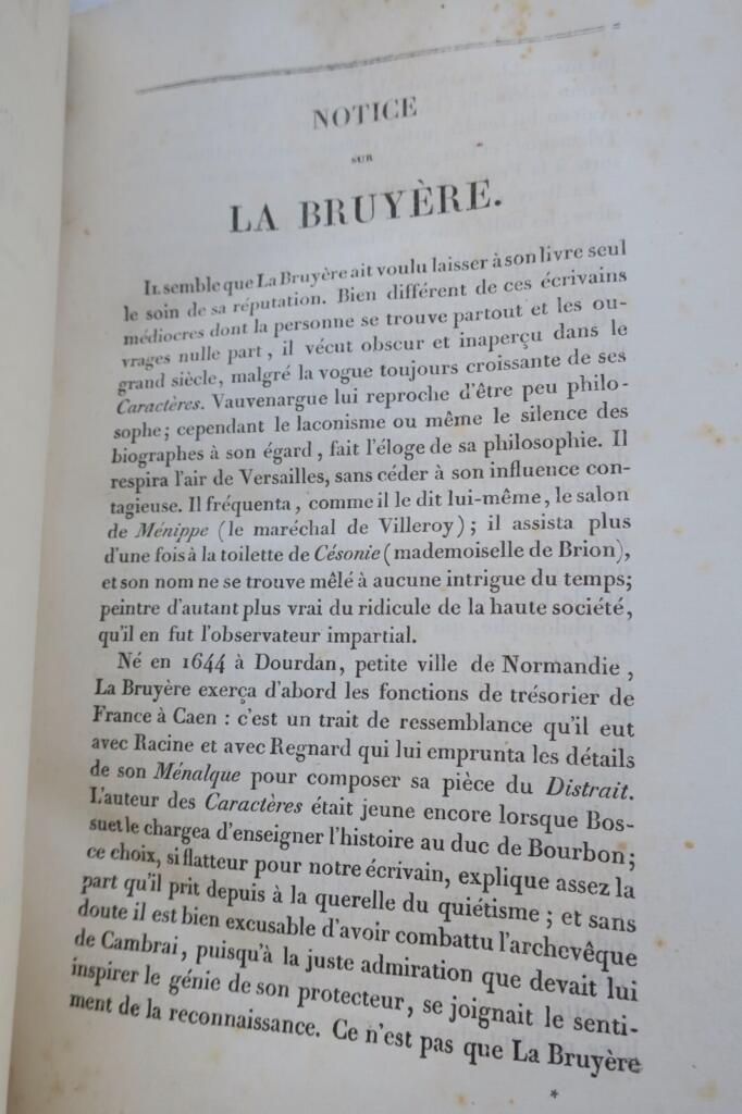 La Bruyère & Theophrastus: Characters (1829)