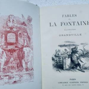 LA FONTAINE Fables de la Fontaine. Illustrations de Grandville