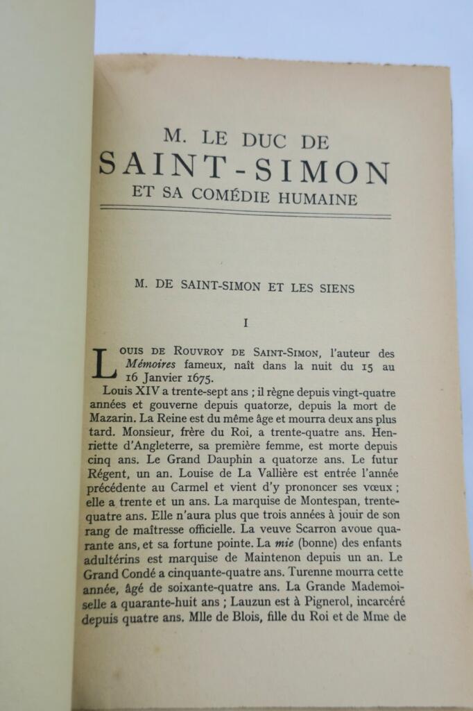 Der Herzog von Saint-Simon und die menschliche Komödie