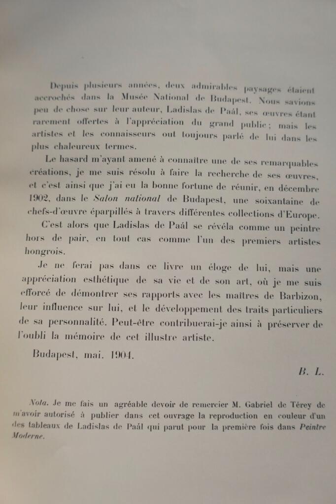 Ladislas de Paal.Un peintre hongrois de l&rsquo;école de Barbizon