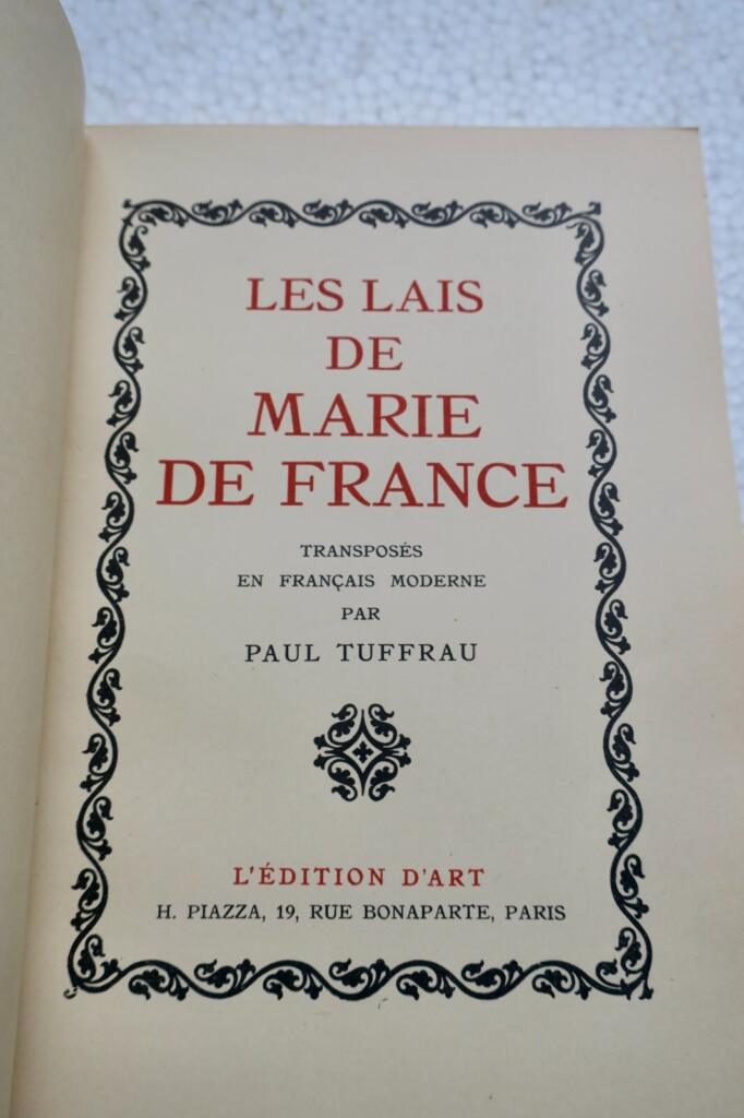 Lais der Marie de France in Kunstausgabe