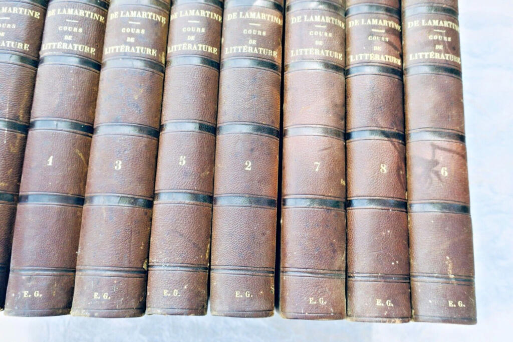 Lamartine’s Literary Lectures in 8 Volumes