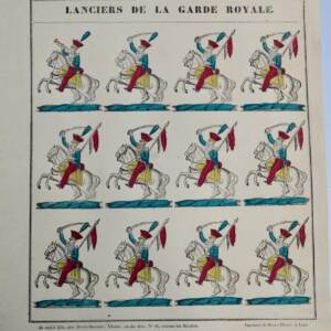 Lanciers de la garde royale 33 x 38 cm