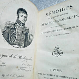 Larochejaquelein (Marquise de) Mémoires de Madame la Marquise 1816