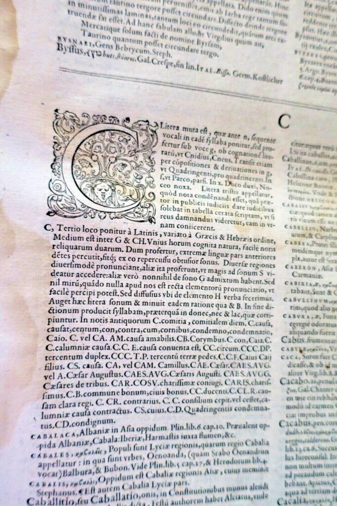 Multilingual Latin Dictionary, 17th Century
