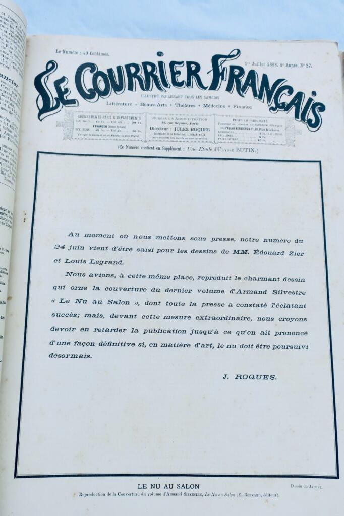Le courrier français 1886-1889