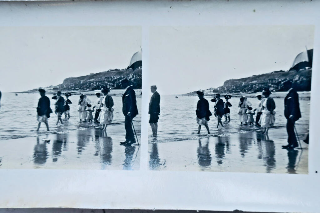 勒阿弗尔资产阶级海滩1907年8月立体照片8张套