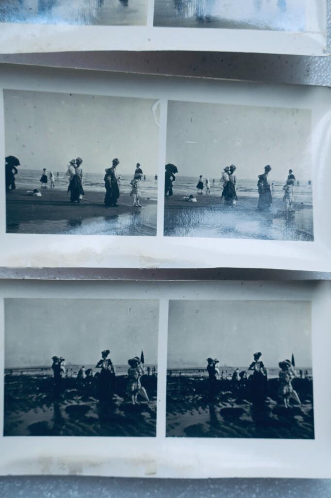 勒阿弗尔资产阶级海滩1907年8月立体照片8张套